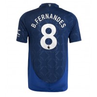 Camisa de Futebol Manchester United Bruno Fernandes #8 Equipamento Secundário 2024-25 Manga Curta